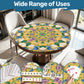 Yellow Secret garden Round Mahjong Mat IMG7972