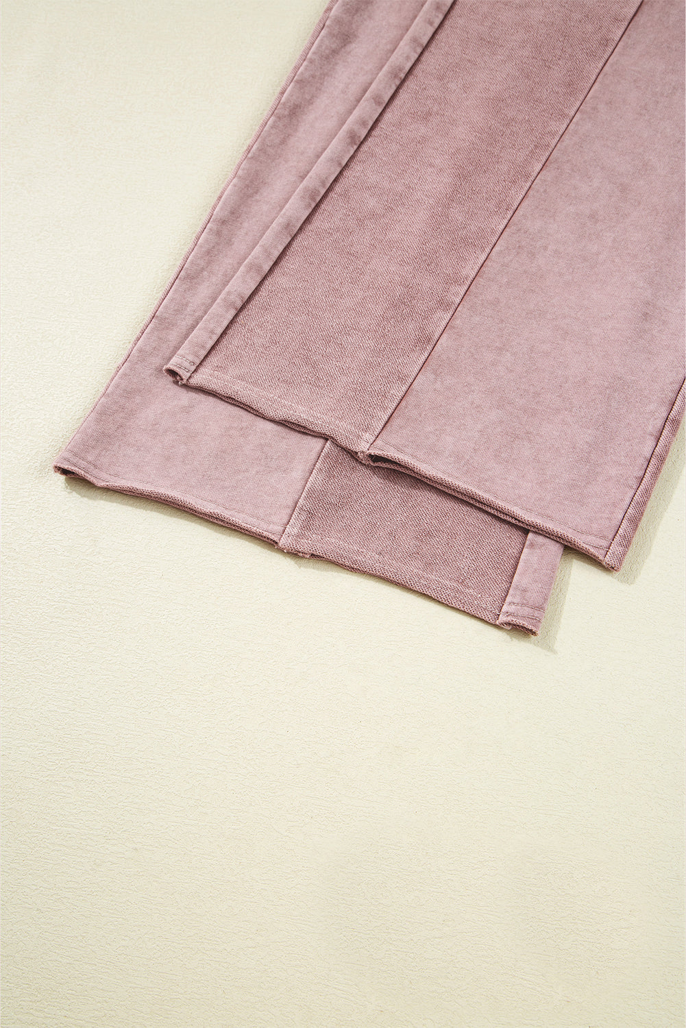 Vineyard Green Mineral Wash Tiered Wide Leg Patchwork Drawstring Pants