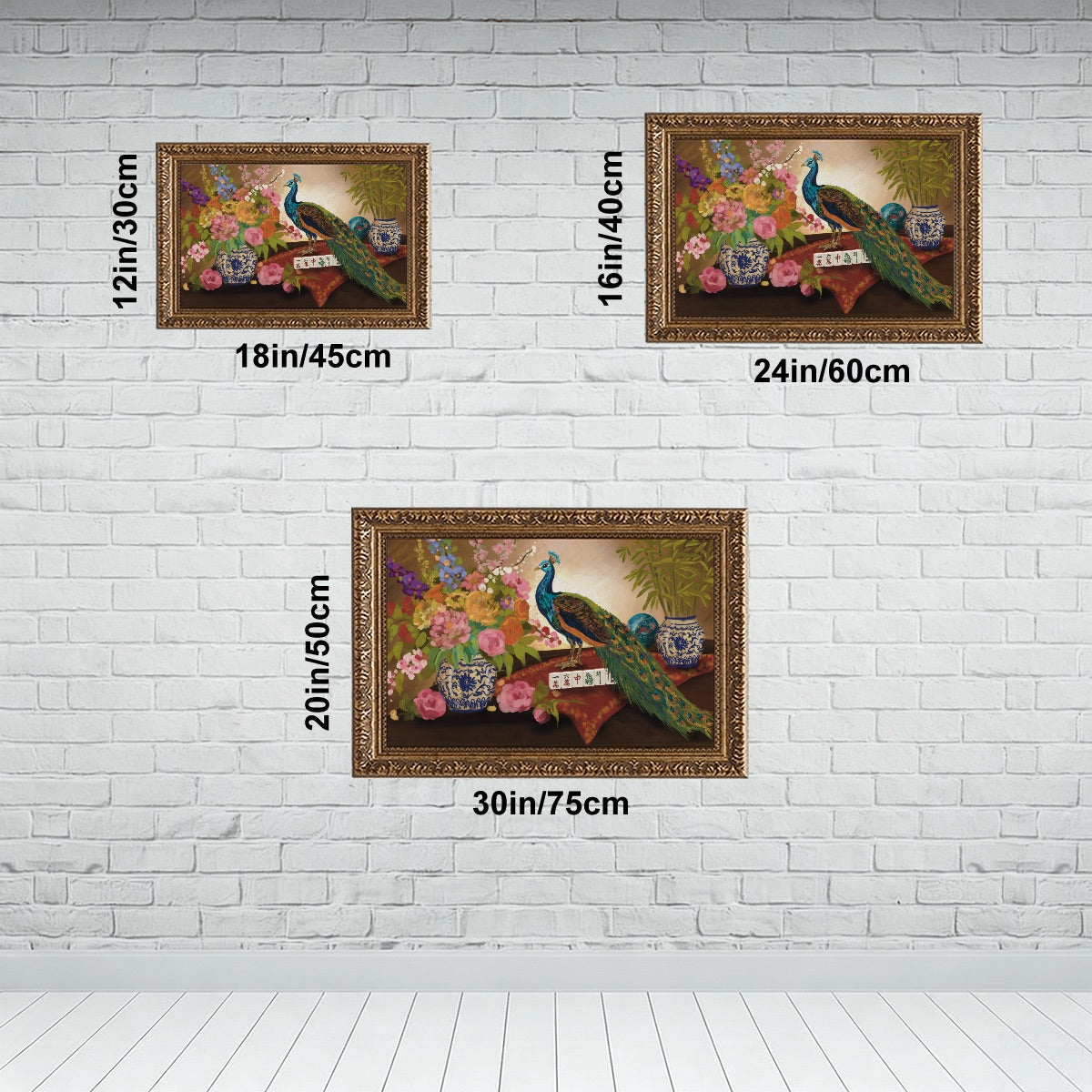 Vintage Gold Framed Canvas Prints Wall Art (3:2) (Made in USA) Bam Bird for the win by Brewtifully