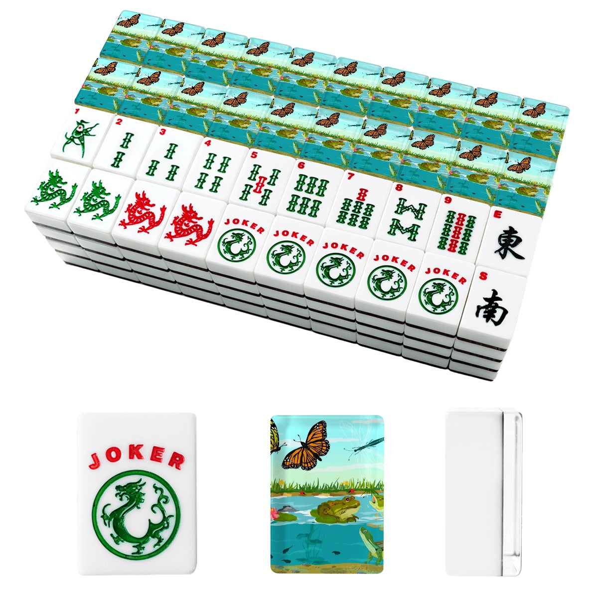 At the Pond American Mahjong Tiles