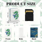 American Mahjong Tiles (Traditional Porcelain Style) Geode series  blue gold vein