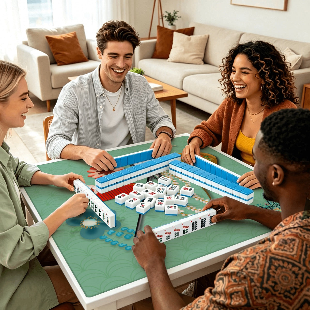 Mahjong Mat Sleek Surface Accessories