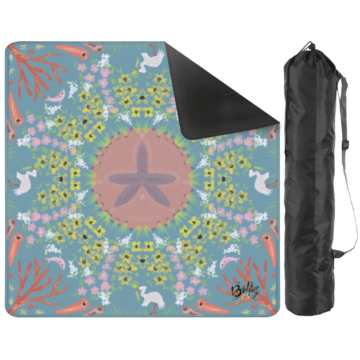 Mahjong Mat 31.5"x31.5" (Ship Rolled up) Ocean tide pool