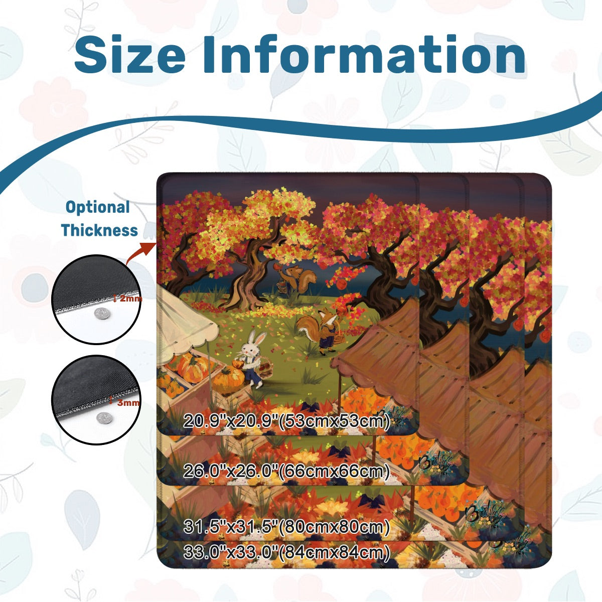 Mahjong Mat (Made in USA) Apple Pickin’