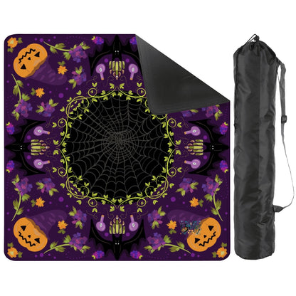 Purple Pumpkin Hex Mahjong Mat 33"x33" (Ship Rolled up)