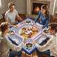 Breakfast is butter with Mahjong Mahjong Mat 33"x33" (Ship Rolled up)