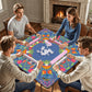 Neon Summer on periwinkle Mahjong Mat 31.5"x31.5" (Ship Rolled up)
