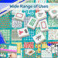 Mahjong Mat 33"x33" (Ship Rolled up)- Vintage block quilt
