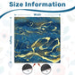 Mahjong Mat SleekSurface Geode series  blue gold vein