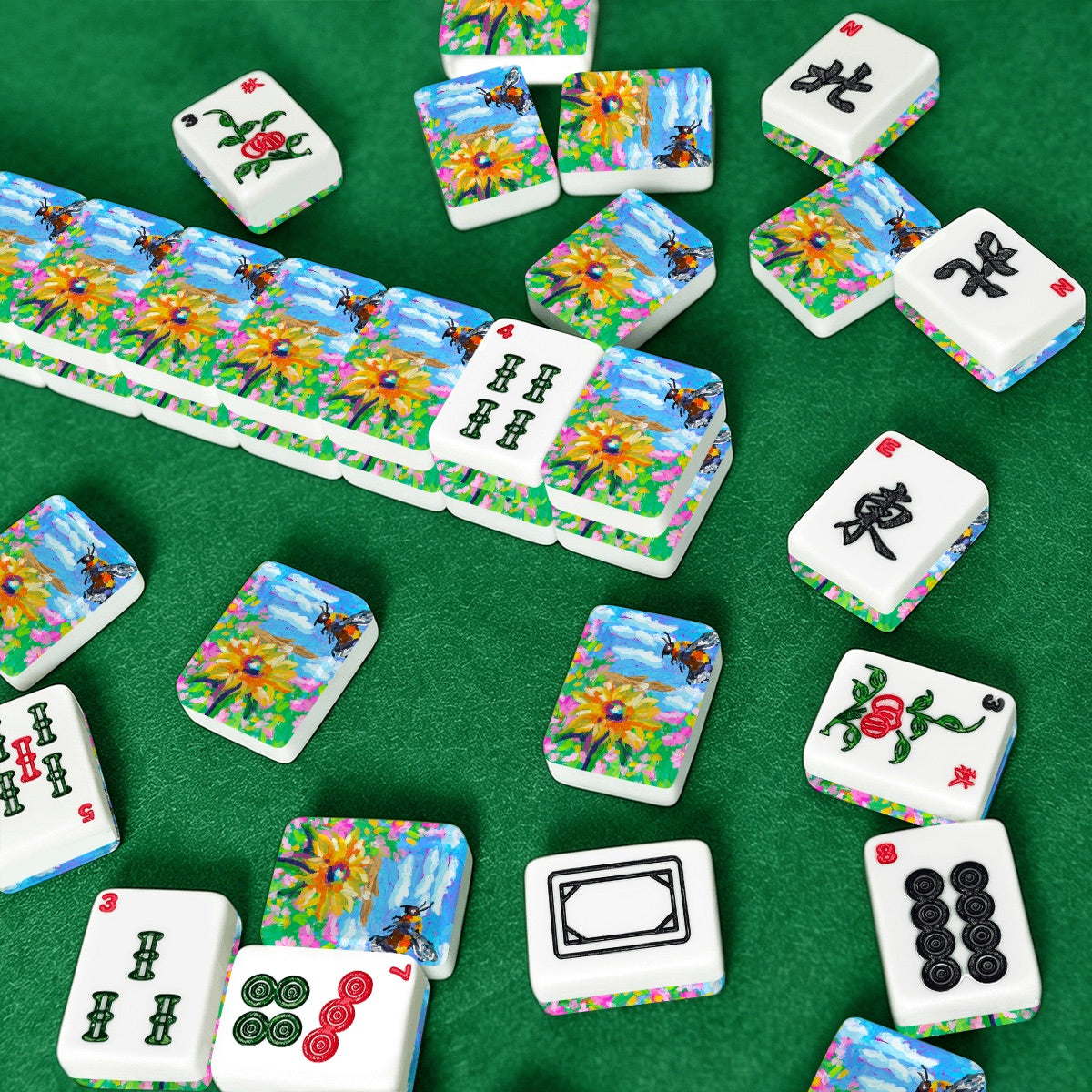 Honey bee American Mahjong Tiles