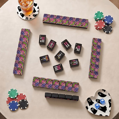 Psycho-doggo Wicked Bulldog Halloween Mahjong Tiles