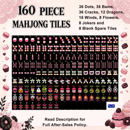 Abstract Gothic Dessert Halloween Mahjong Tiles
