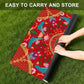 Summer design on red- Mini travel Mahjong Mat 20.9"x20.9" (Ship Rolled up)
