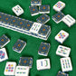 American Mahjong Tiles (Traditional Porcelain Style) Blue sunflower