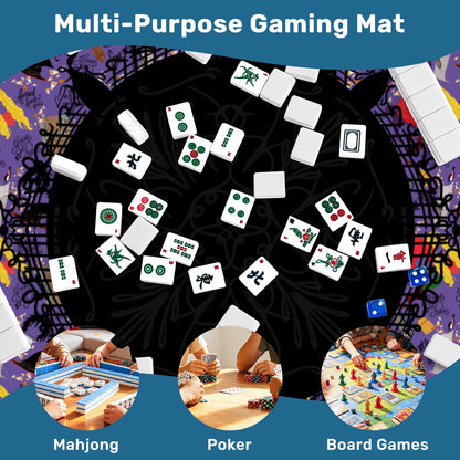 Mahjong Mat SleekSurface Halloween Sistas white