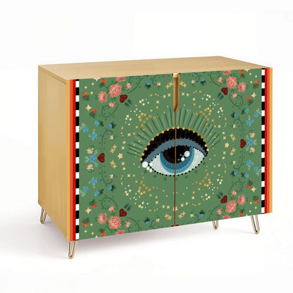 Wooden Storage Cabinet (Made in USA) Stay weird