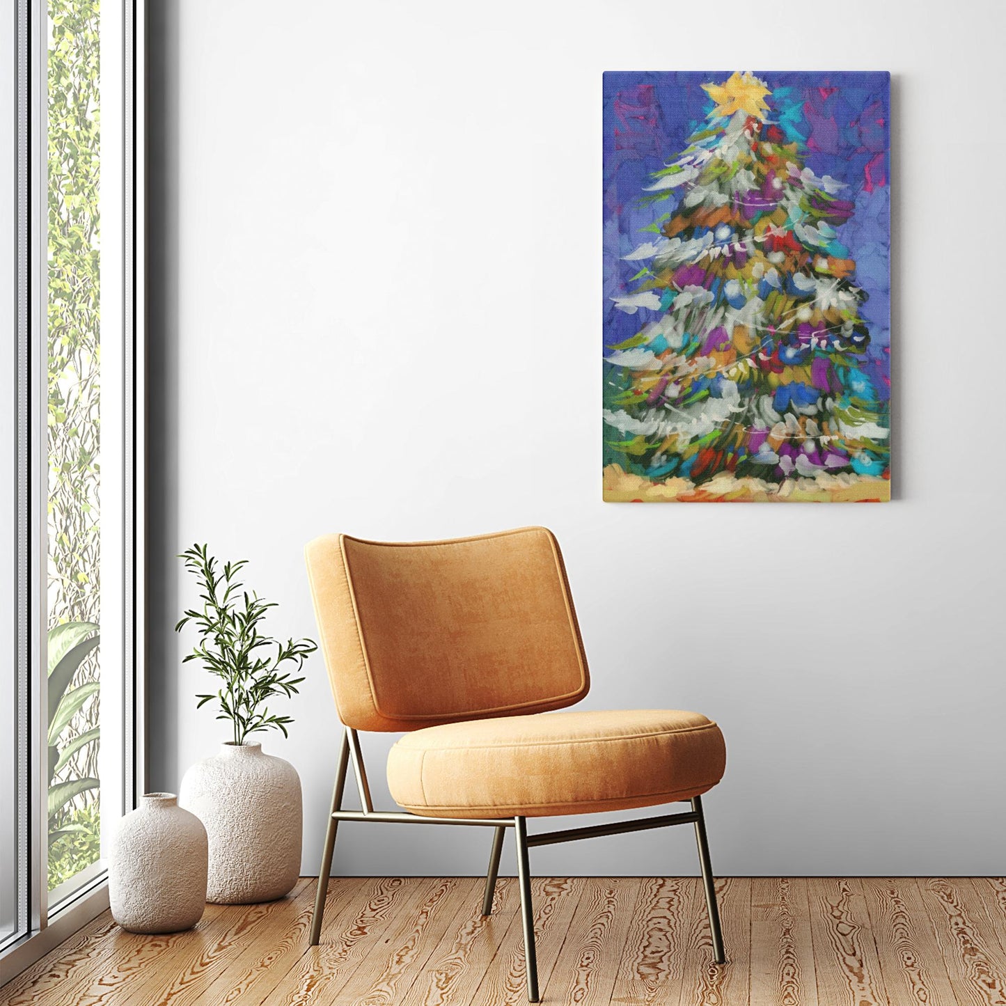 Winter Holiday Tree Magical Canvas Wraps-unframed- powered by Artivive