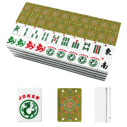 Spring on Green American Mahjong Tiles