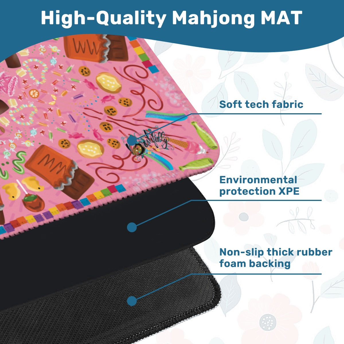 Candy is Dandy - Mahjong Mat 31.5"x31.5" (Ship Rolled up)