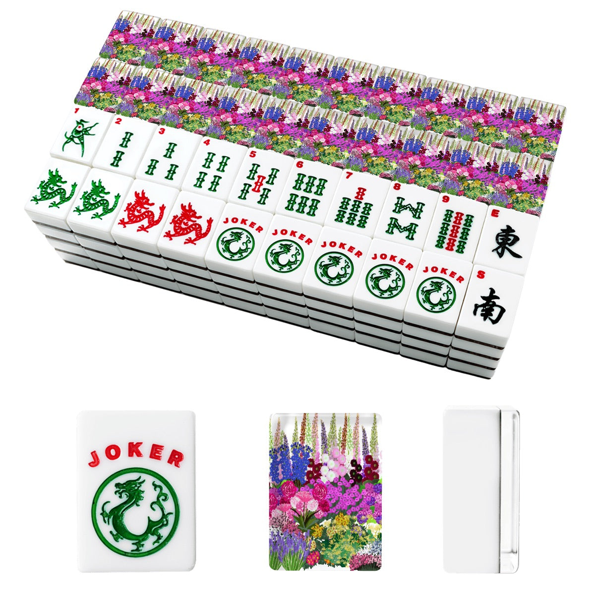 English Garden American Mahjong Tiles