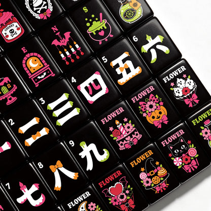 Abstract Gothic Dessert Halloween Mahjong Tiles