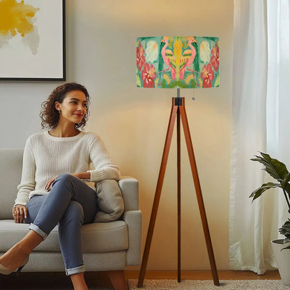 Tripod Floor Lamp (Made in USA) Flamingo summer