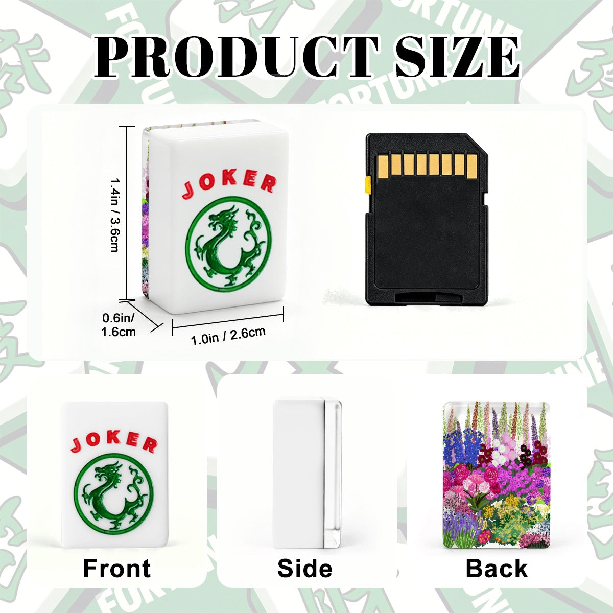 English Garden American Mahjong Tiles