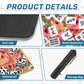 Mahjong Mat 31.5"x31.5" (Ship Rolled up)- painted Rose on black and white