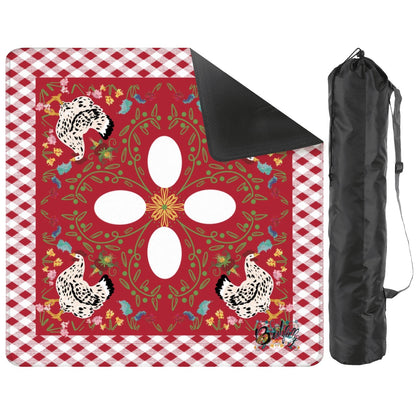 Down on the farm Custom Mahjong Mat 31.5"x31.5" (Ship Rolled up)