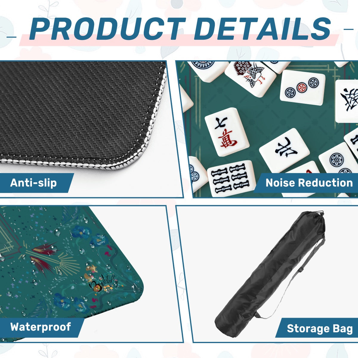 Roaring 20’s Mahjong Mat 31.5"x31.5" (Ship Rolled up)