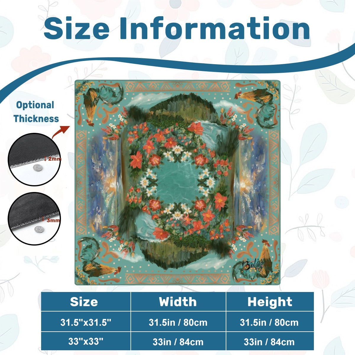 Mahjong Mat SleekSurface (Made in USA) Kaua’i Memories