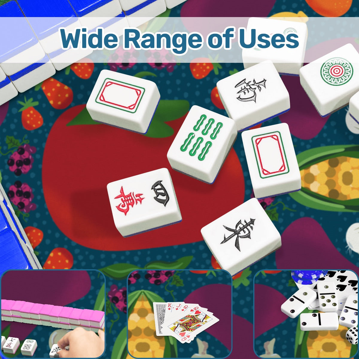 Farmers Market Mahjong Mat 31.5"x31.5" (Ship Rolled up)