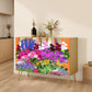 Wooden Storage Cabinet (Made in USA) English Garden - Orange