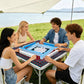 Holiday tones - Thickened Mahjong Mat SleekSurface (Ship Rolled Up) abstract plaid