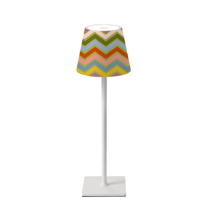 LED Cordless Table Lamp in Vintage Party ware