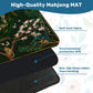 Chinoiserie Deep Forest-Mini Travel Mahjong Mat 20.9"x20.9" (Ship Rolled up)