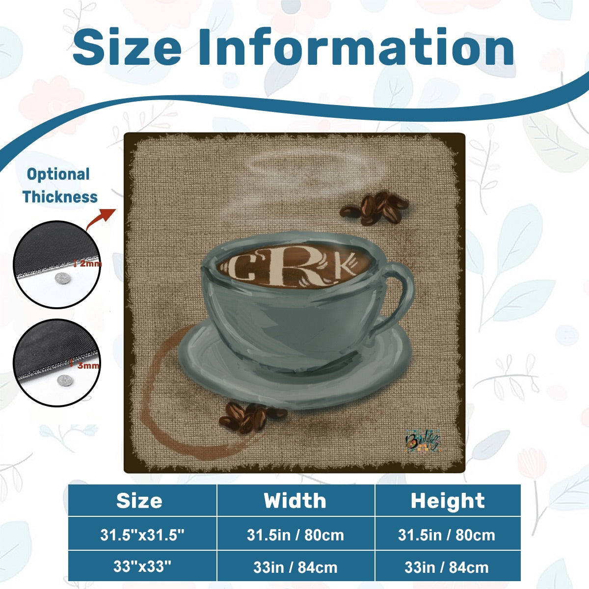 Mahjong Mat SleekSurface (Made in USA) Custom Coffee CKR