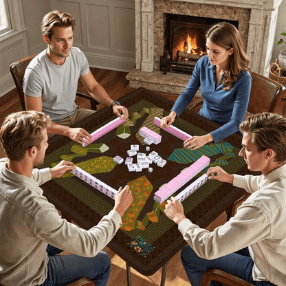 Menswear Mahjong Mat 31.5"x31.5" (Ship Rolled up)