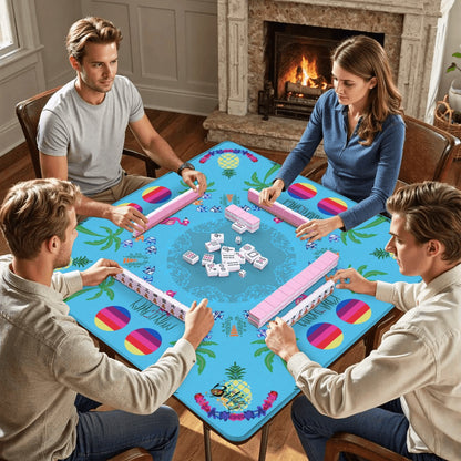 Beach inspired ‘zon Mahjong Mat 31.5"x31.5" (Ship Folded)