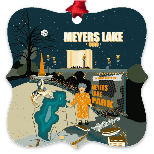 Meyers Lake 1-Metal Ornaments