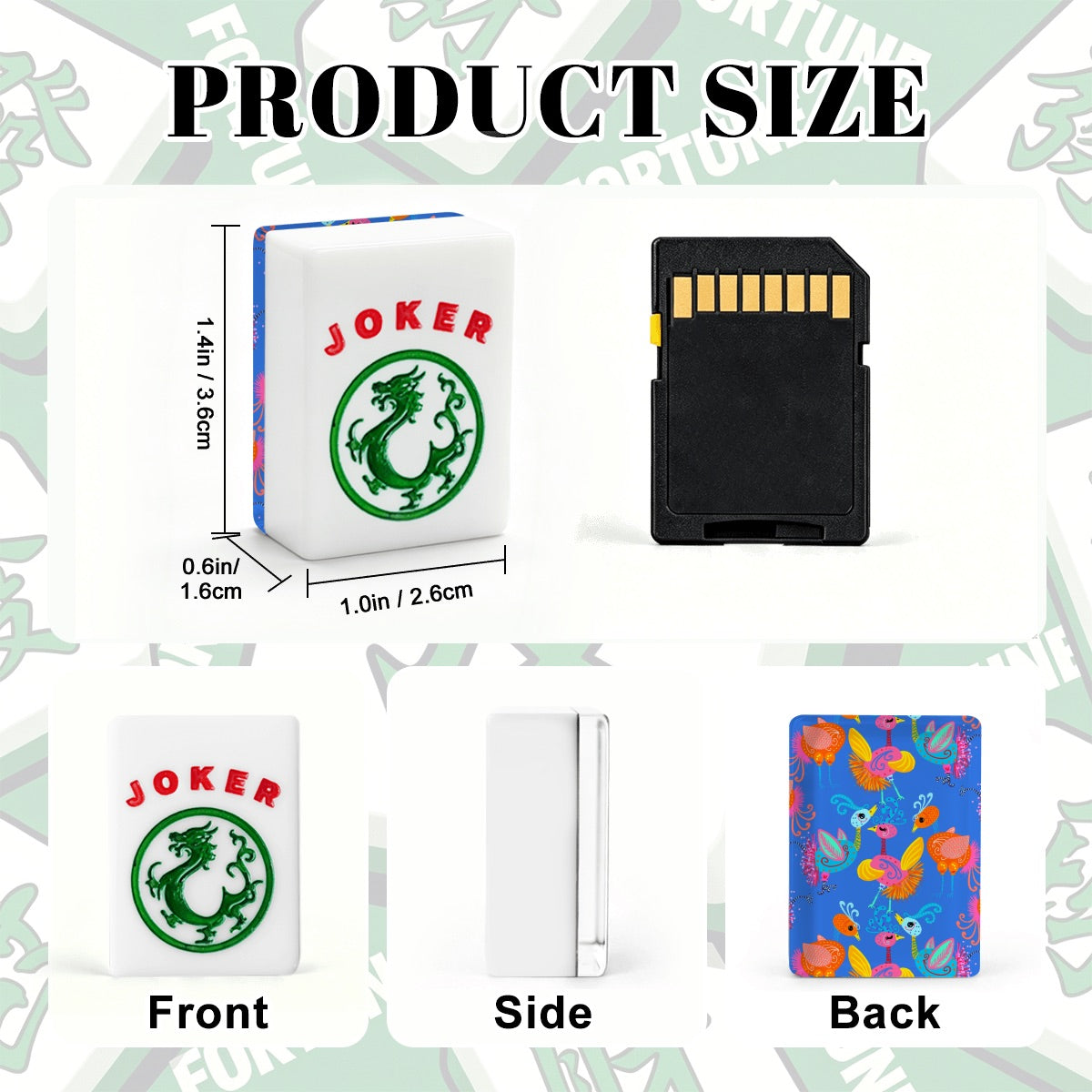 Bam Bird Gathering American Mahjong Tiles