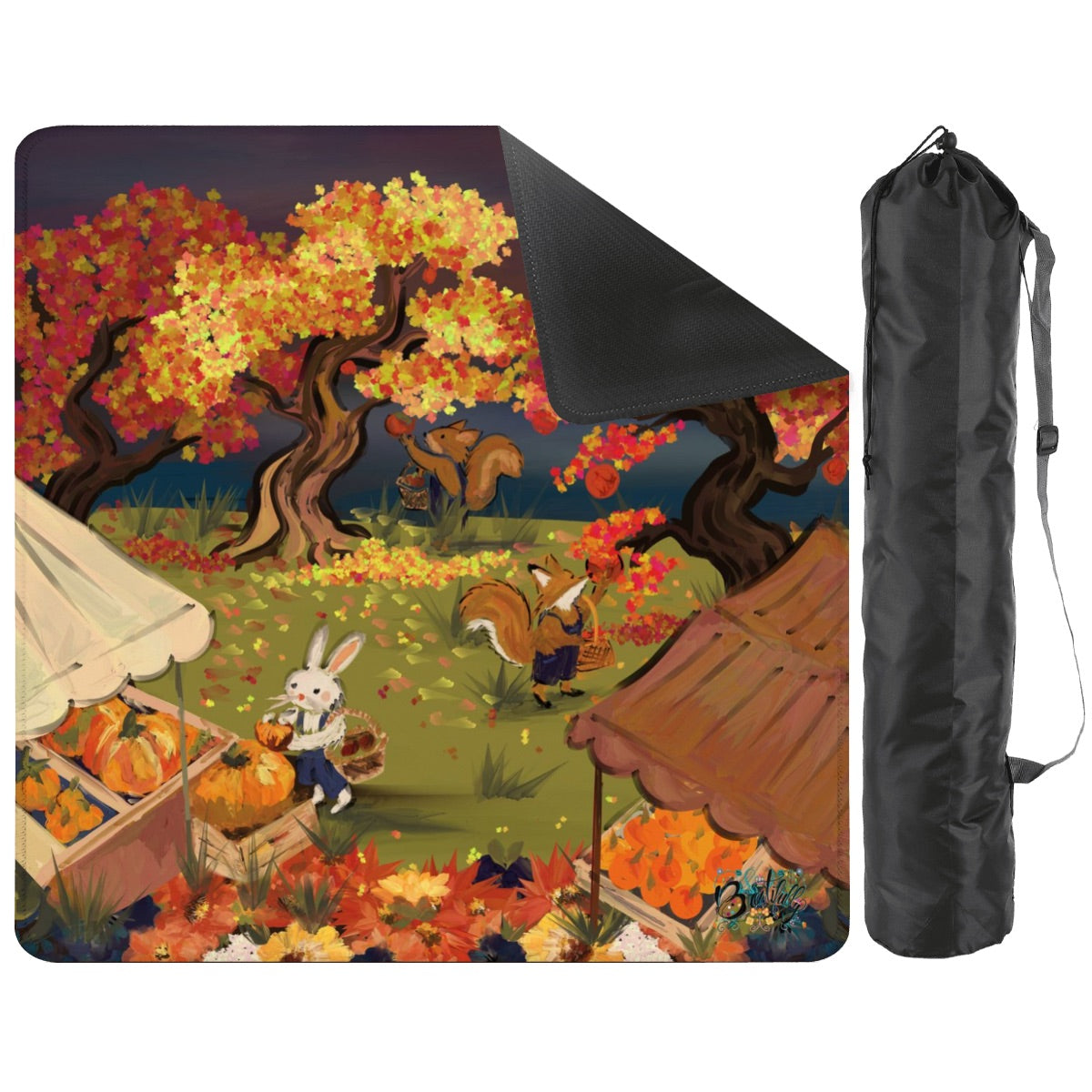 Apple-pickin’ - Soft/smooth  Mahjong Mat 2mm or 3mm  31.5"x31.5" (Ship Rolled up) -Special price Autumn Season Mat