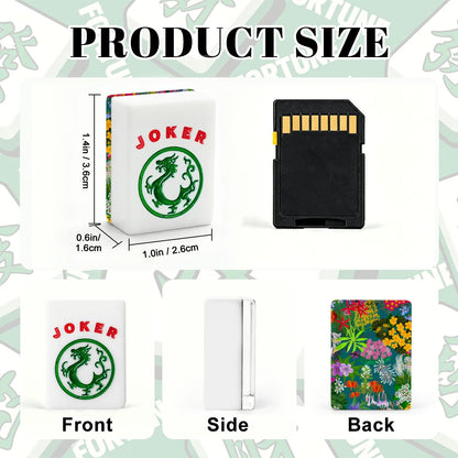Ohio hand drawn florals American Mahjong Tiles