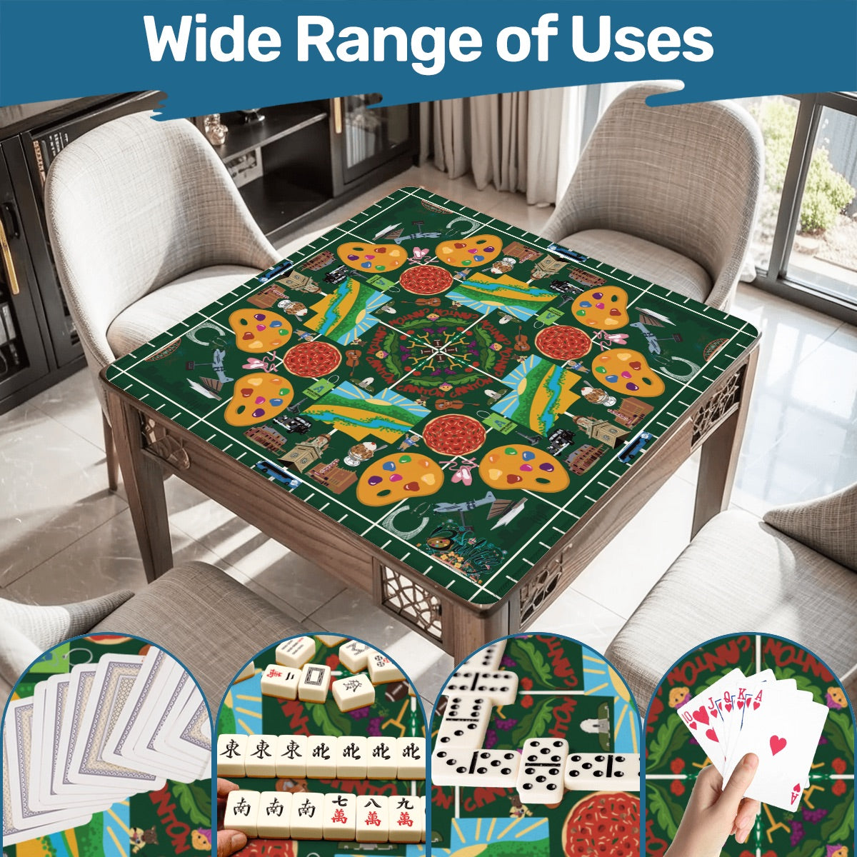 Stark County, Ohio Mahjong Mat 31.5"x31.5" (Ship Rolled up)