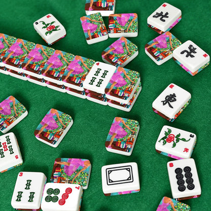Christmas Morn American Mahjong Tiles