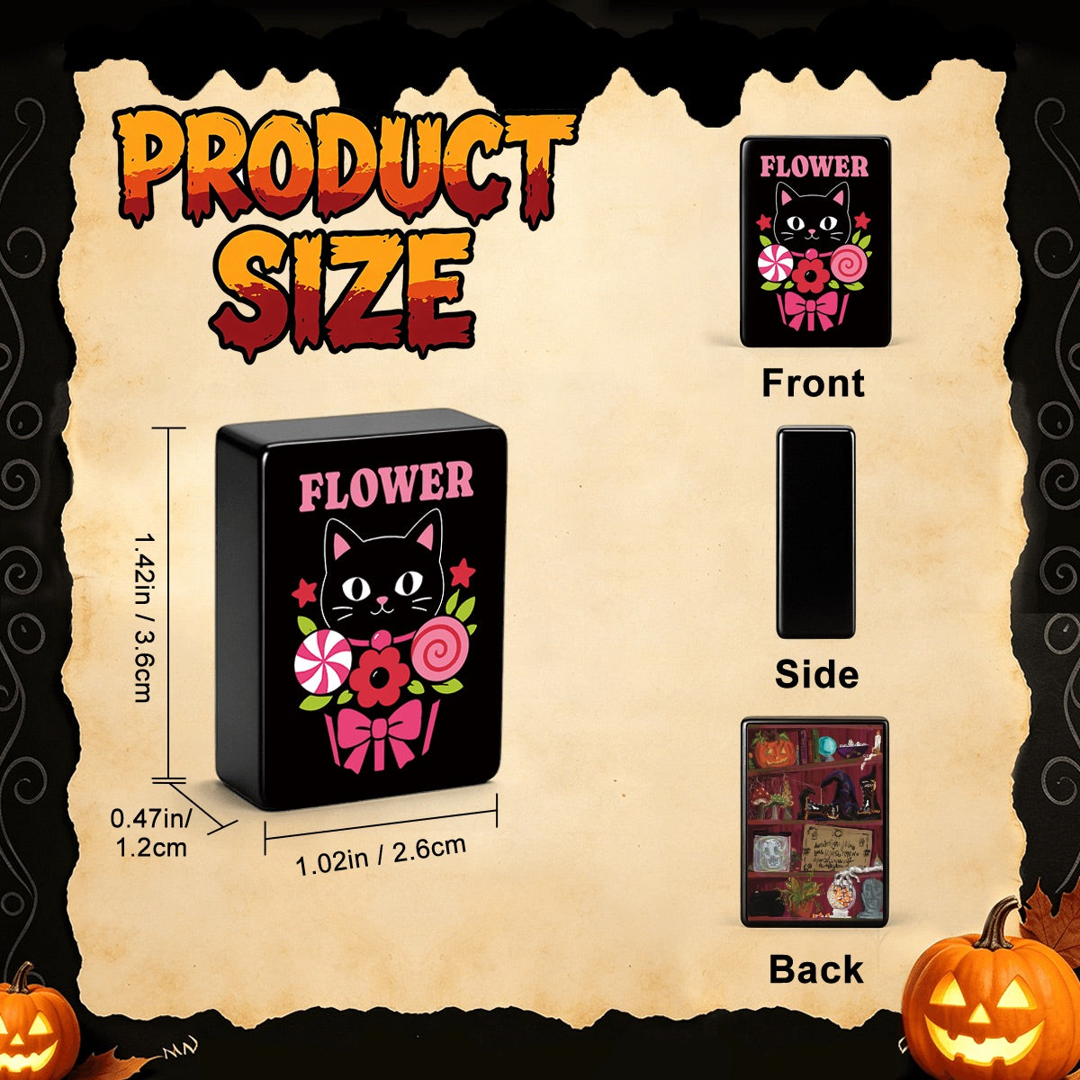 Witch’s cabinet Gothic Dessert Halloween Mahjong Tiles  Single Layer