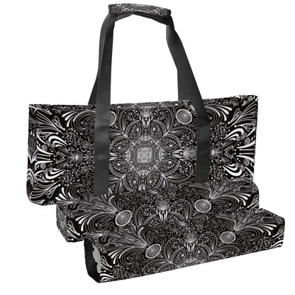 White on Black-Mahjong Bag Set