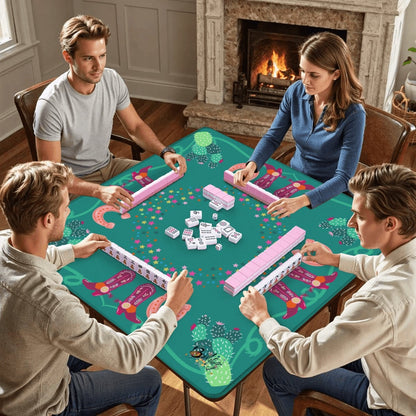 Bam-bam 'zon-Mahjong Mat 31.5"x31.5" (Ship Folded)