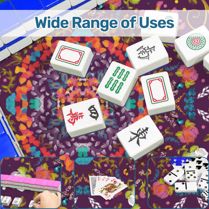 Mahjong Mat (Made in USA) Spring on Plum w instructions