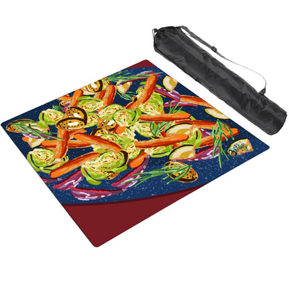 Mahjong Mat Sleek Surface Garden Bounty